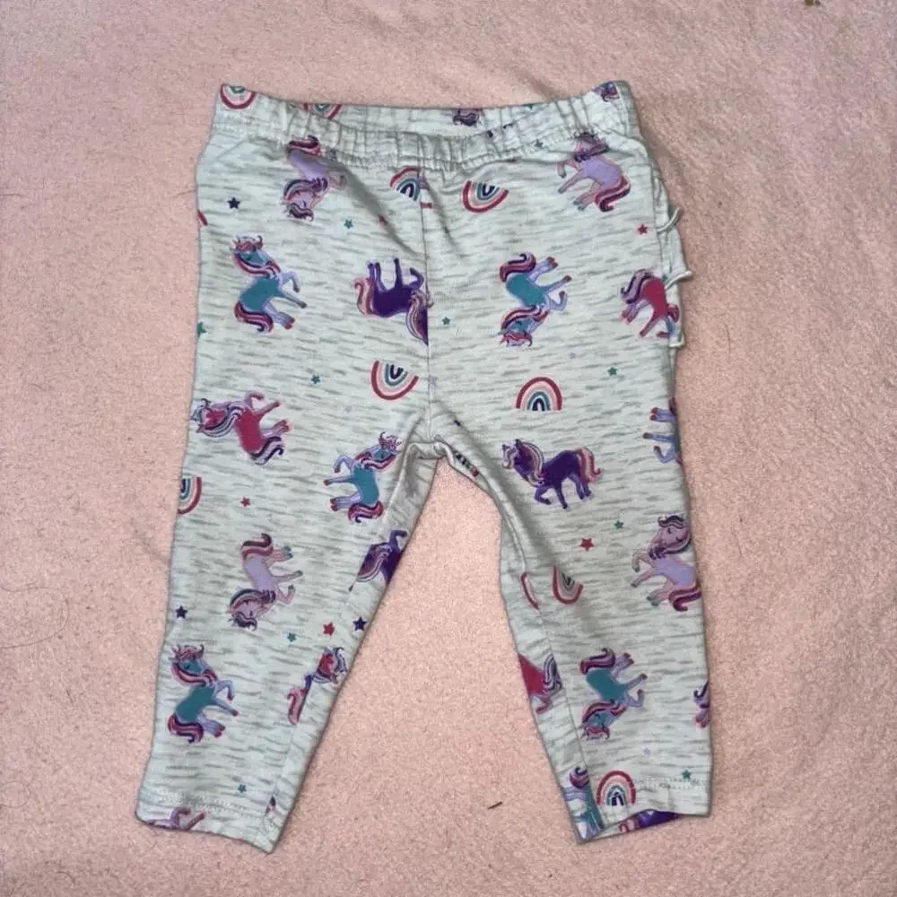 Baby Girl’s Unicorn 3 Piece Bundle Pink Floral Unicorn - 6 Months